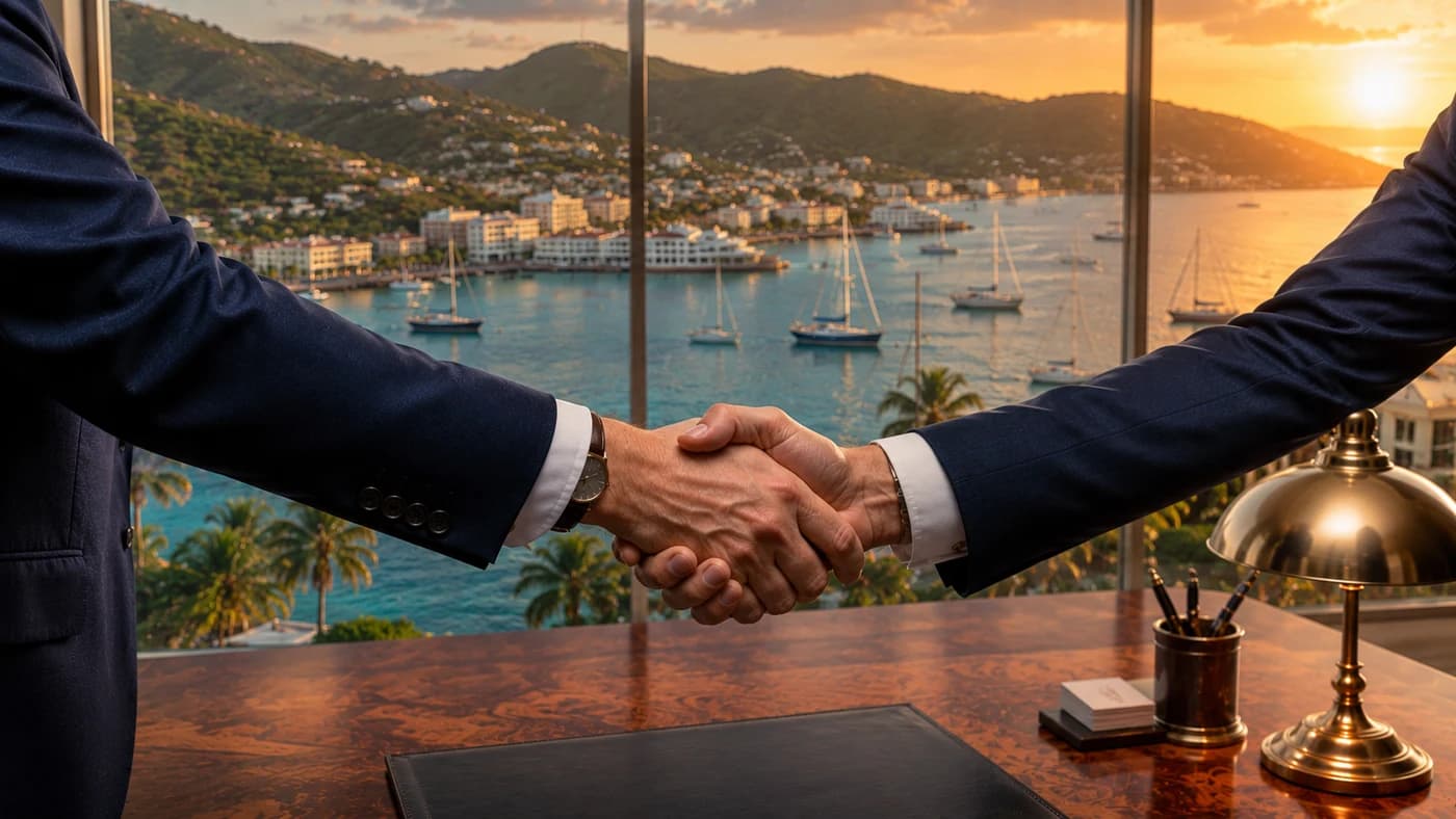 Avyanco advisor closing a BVI offshore company formation engagement