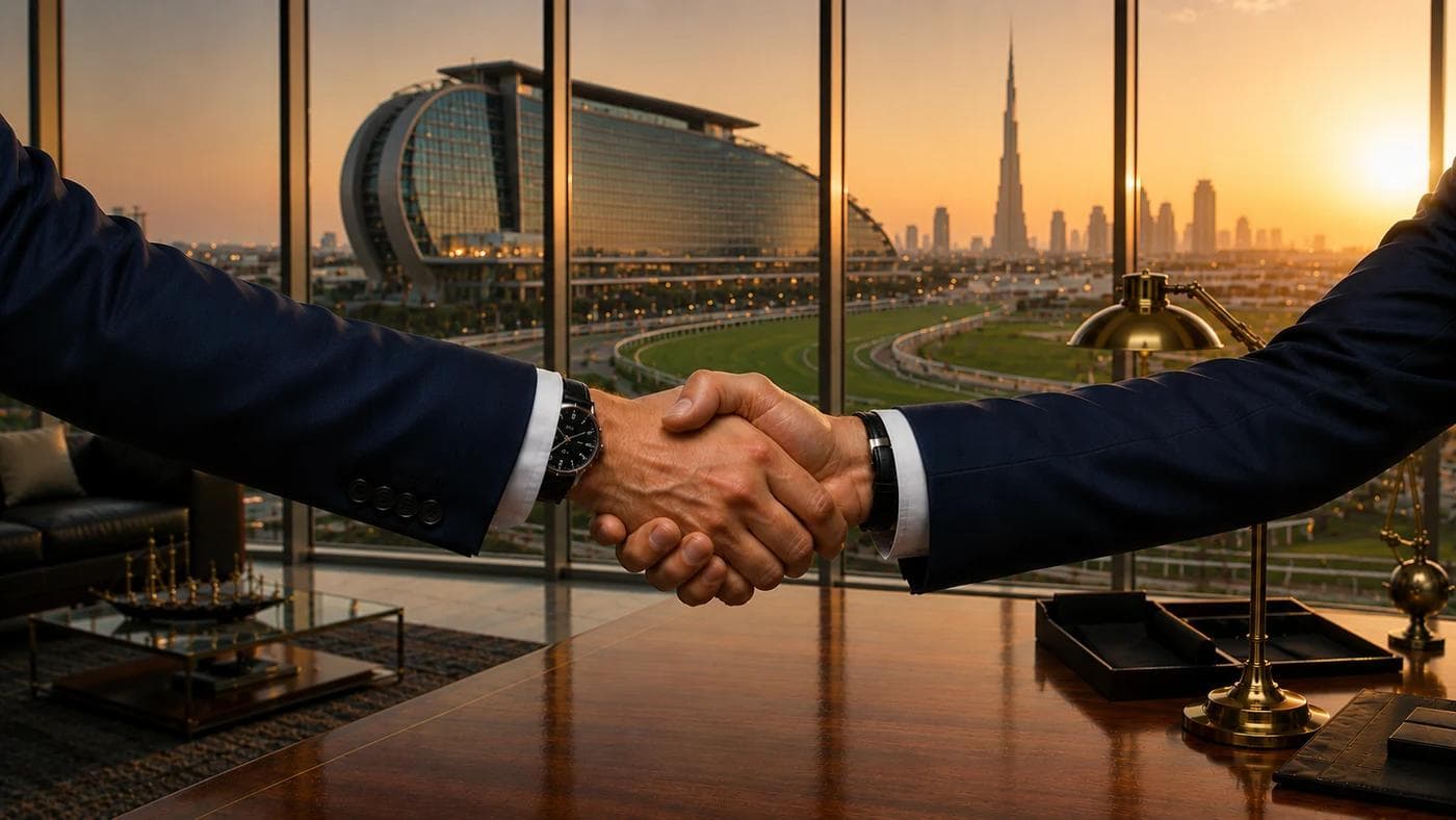 Avyanco advisor closing a Meydan free zone company formation engagement with a founder