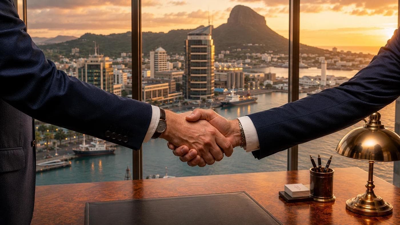 Avyanco advisor closing a Mauritius company formation engagement