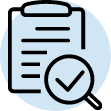 The icon represents the preparation of documents during company setup in Dubai.