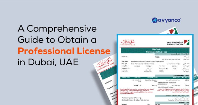 Professional license in Dubai, UAE